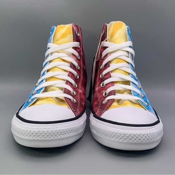 Converse Chuck Taylor All Star Hi 'Tie Dye Color-Block' Men's Sneaker  - Size: 9 - Picture 4 of 15